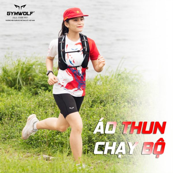 Áo Chạy Bộ Lạc Việt WOLFACTIVE, Áo Chạy Cho Runner Cả Nam Và Nữ, Chất Liệu Thấm Hút Mồ Hôi