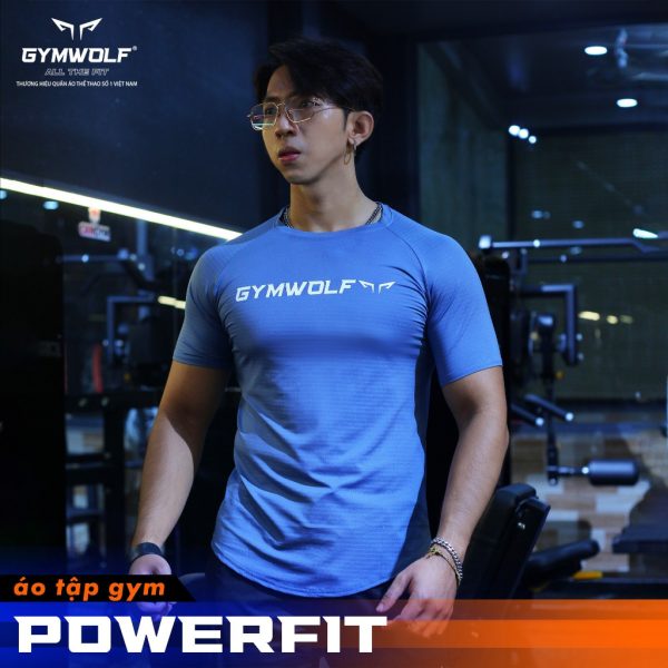 Áo Tập Gym Nam PowerFit Wolf Active, Áo Thể Thao Vải Active Max Độc Quyền, Siêu Nhẹ,Thấm Hút Mồ Hôi Khi Vận Động (WOLF09)